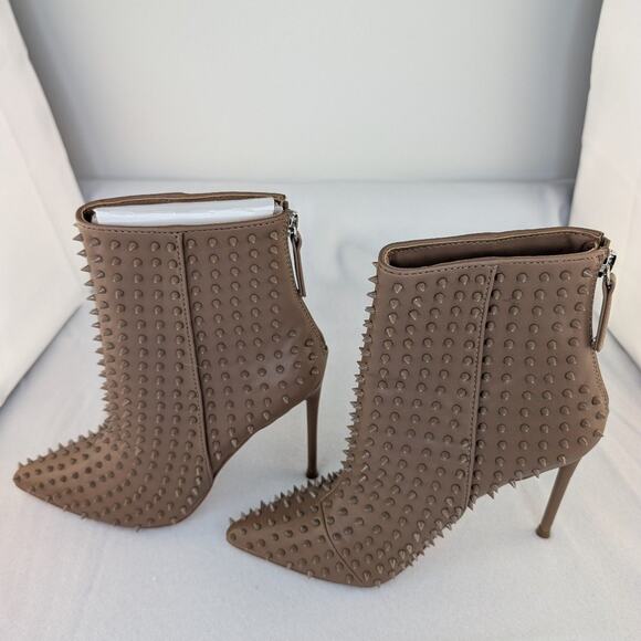 Steve Madden Brown Studded Heels - Picture 2 of 7